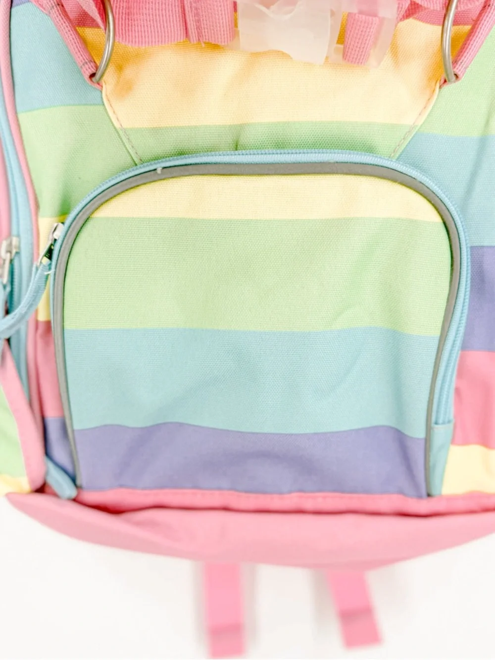 Pottery Barn Kids Pastel Stripe Backpack - Pink, Lavender & Mint